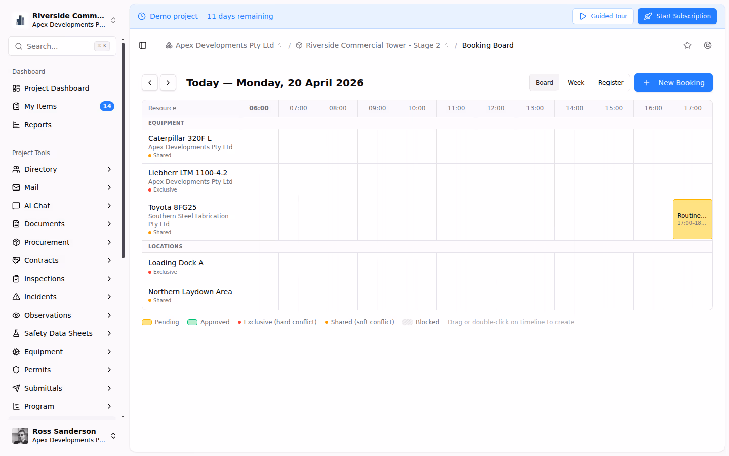 Best Construction Booking and Scheduling Software