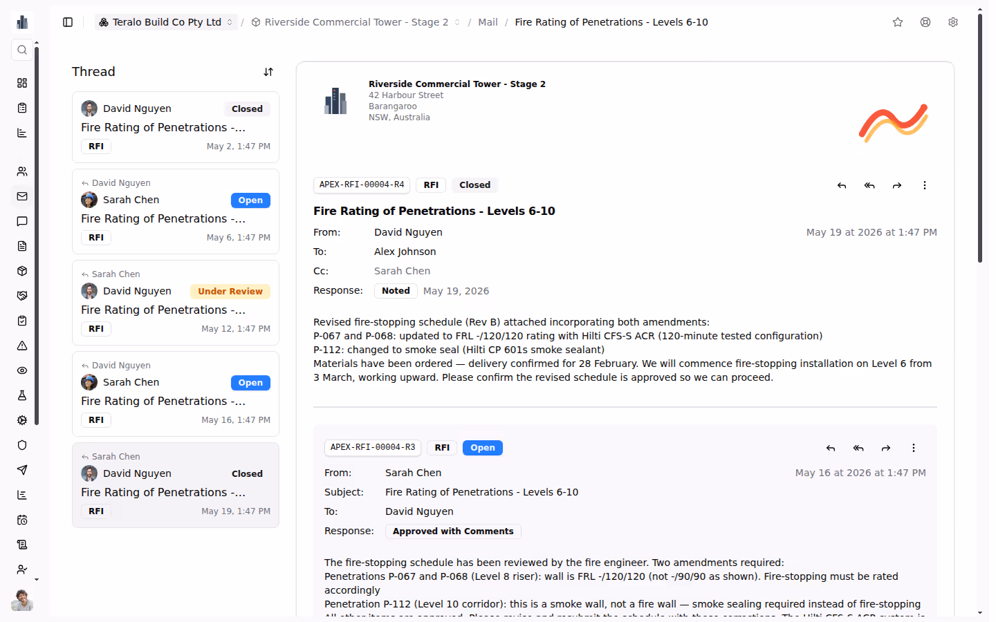 Mail screenshot — detail view